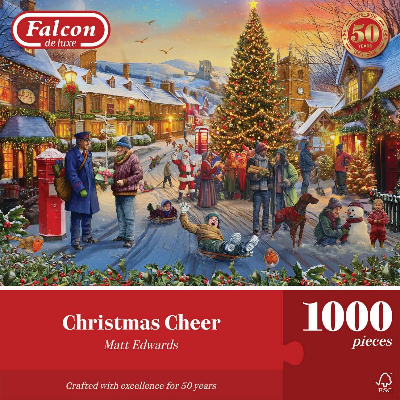 Christmas Cheer by Matt Edwards - 1000 Piece Jigsaw Puzzle (Falcon de Luxe)