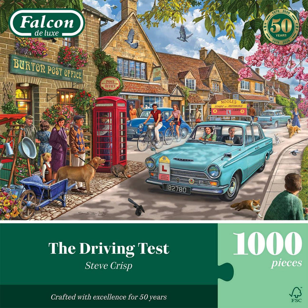 The Driving Test by Steve Crisp - 1000 Piece Jigsaw Puzzle (Falcon de Luxe)