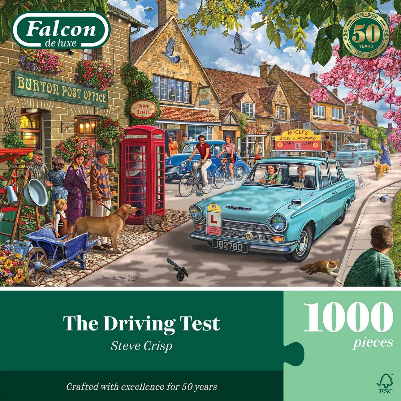 The Driving Test by Steve Crisp - 1000 Piece Jigsaw Puzzle (Falcon de Luxe)