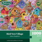 Bird Nest Village by Janice Daughters - 1000 Piece Jigsaw Puzzle (Falcon de Luxe)