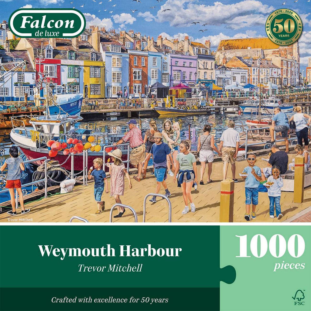 Weymouth Harbour by Trevor Mitchell - 1000 Piece Jigsaw Puzzle (Falcon de Luxe)