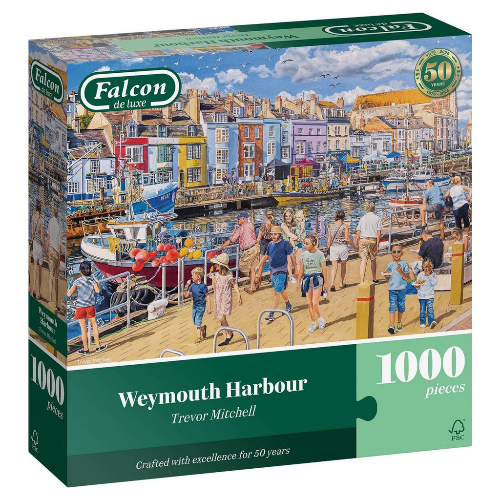 Weymouth Harbour by Trevor Mitchell - 1000 Piece Jigsaw Puzzle (Falcon de Luxe)