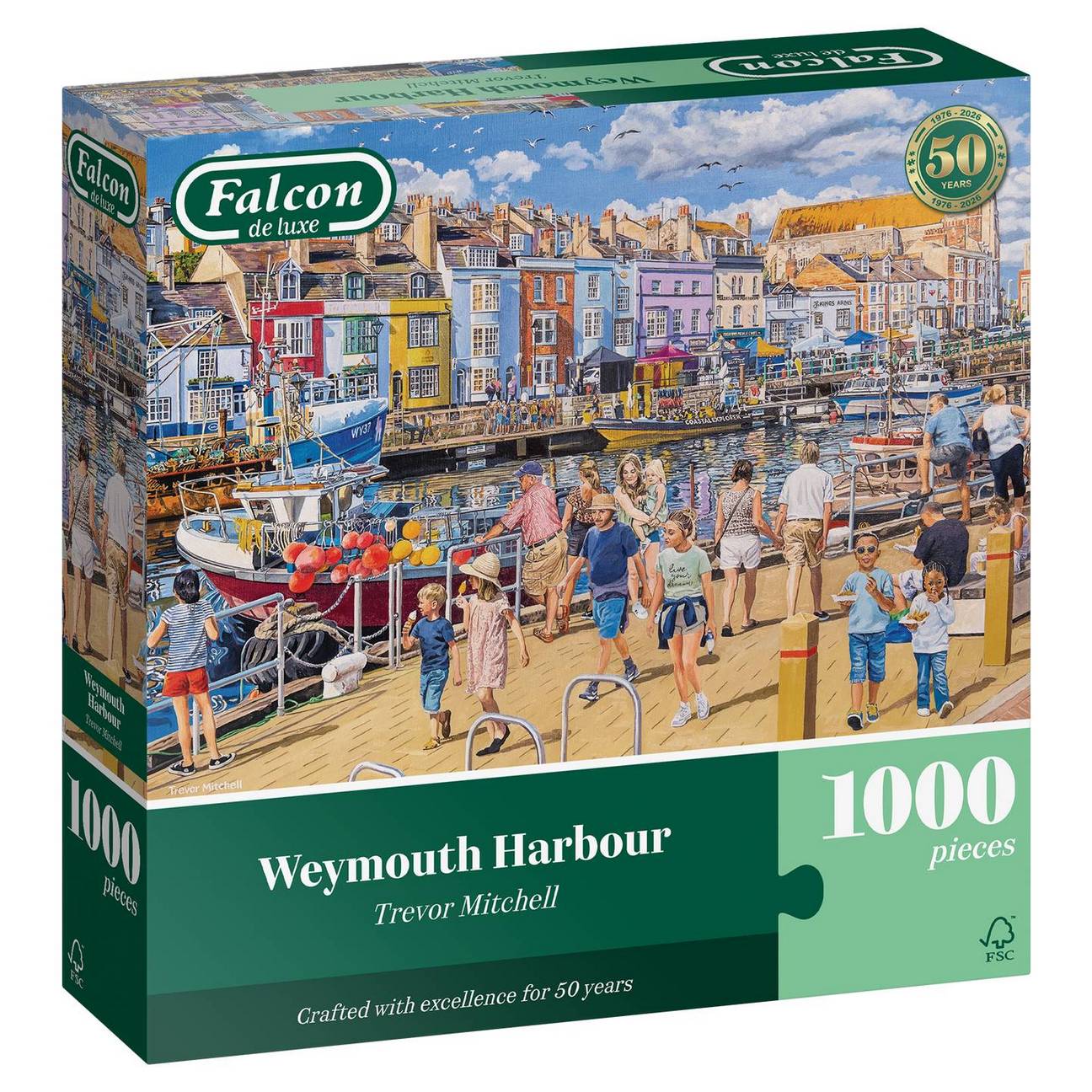 Weymouth Harbour by Trevor Mitchell - 1000 Piece Jigsaw Puzzle (Falcon de Luxe)