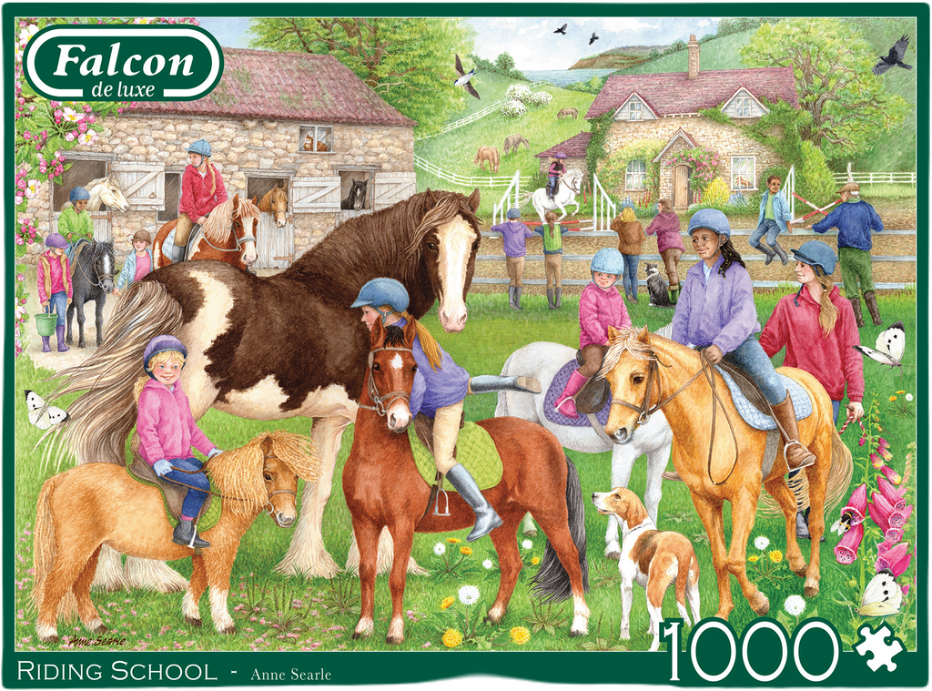 Riding School – 1000 Piece Jigsaw Puzzle (Falcon de luxe)