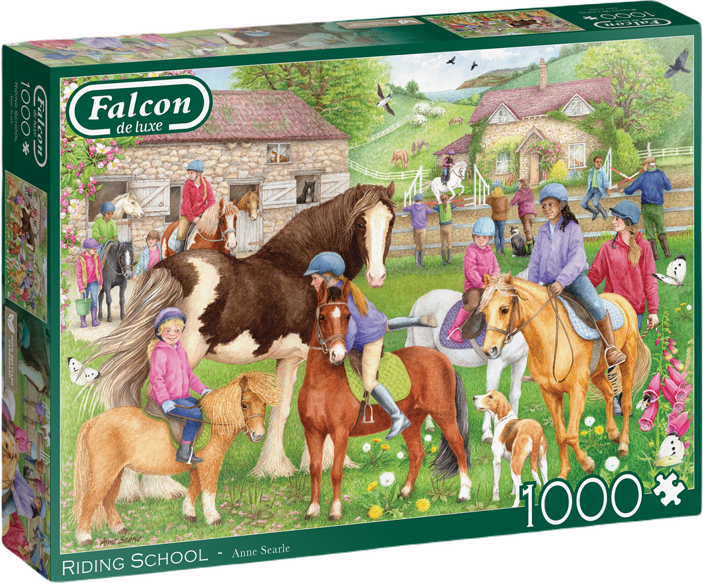 Riding School – 1000 Piece Jigsaw Puzzle (Falcon de luxe)