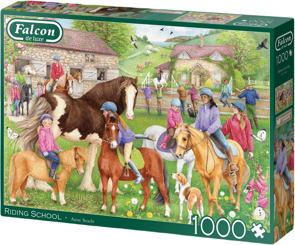 Riding School – 1000 Piece Jigsaw Puzzle (Falcon de luxe)