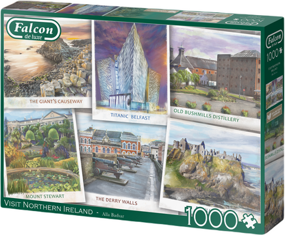 Falcon de luxe - Visit Northern Ireland - 1000 Piece Puzzle