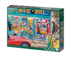 Box, turned left: The Record Shop – 1000 Piece Jigsaw Puzzle (Falcon de luxe)