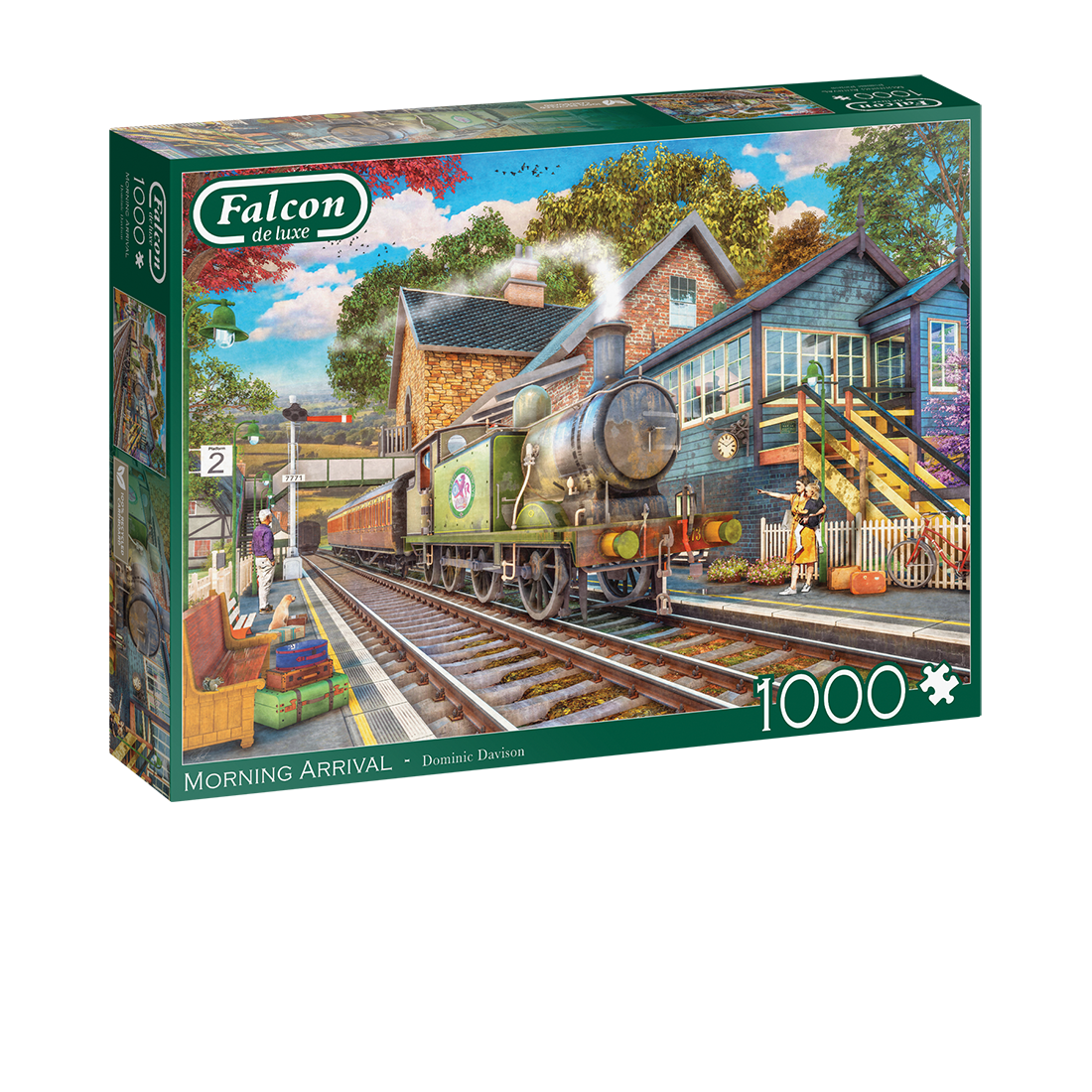 Box, turned right: Morning Arrival – 1000 Piece Jigsaw Puzzle (Falcon de luxe)
