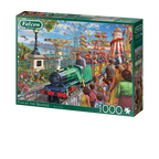 Box, turned left: Fun at the Seaside – 1000 Piece Jigsaw Puzzle (Falcon de luxe)