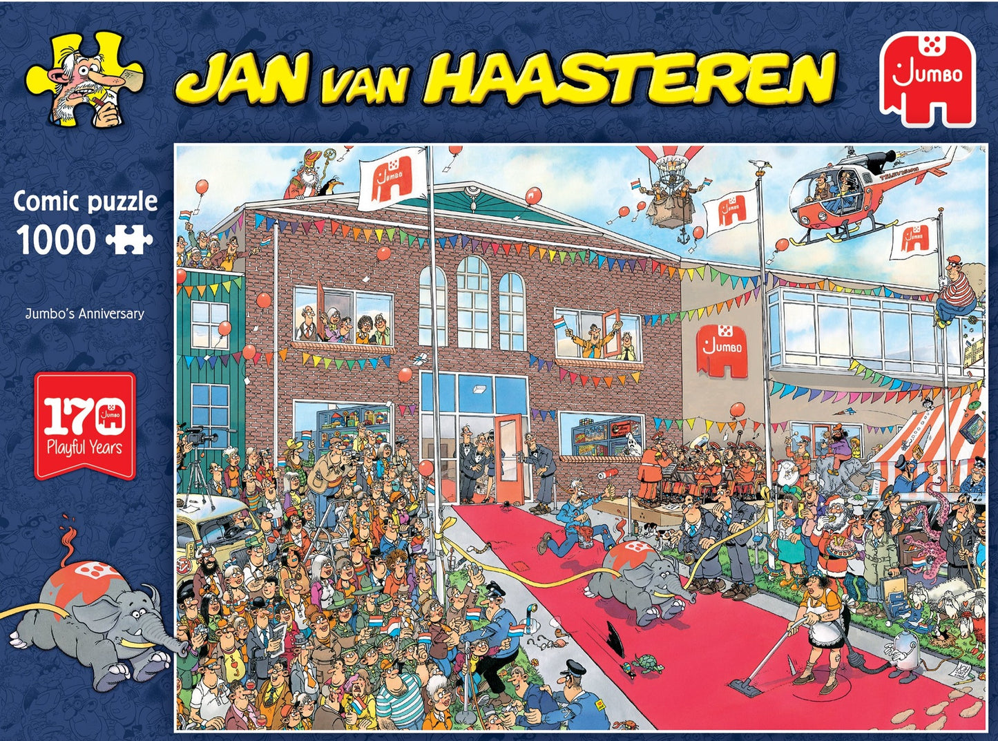 Jan Van Haasteren - 170 Years of Jumbo - 1000 Piece Jigsaw Puzzle