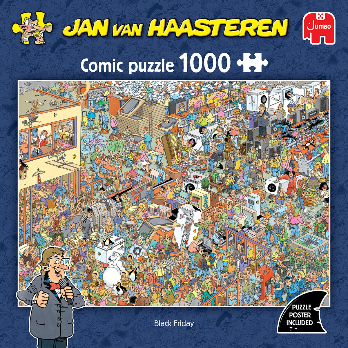Pre-order: Black Friday by Jan van Haasteren - 1000 Piece Jigsaw Puzzle (Jan van Haasteren) - Image 2