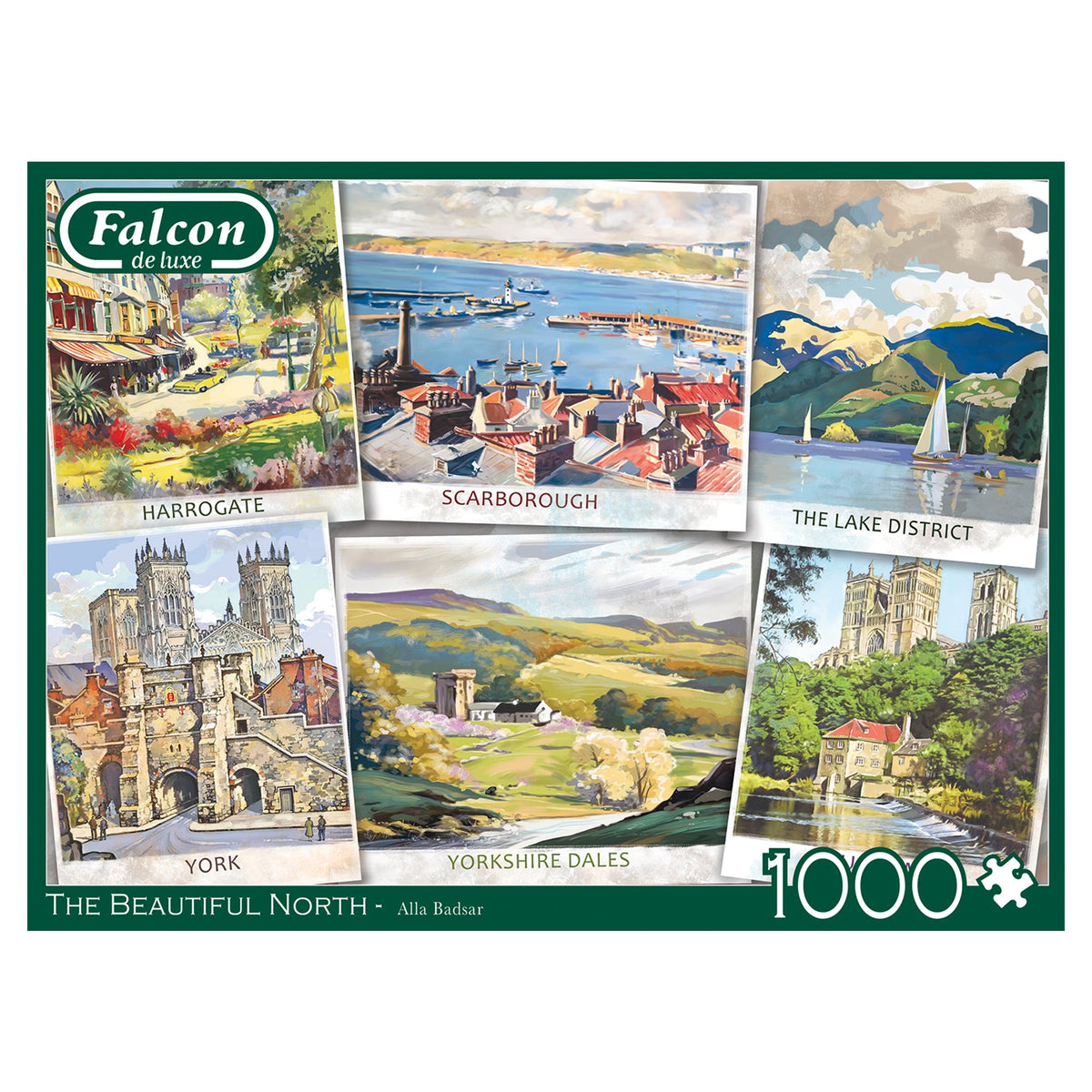 Box, straight on: The Beautiful North – 1000 Piece Jigsaw Puzzle (Falcon de luxe)