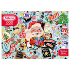 Box, straight on: Christmas Wishes – 1000 Piece Jigsaw Puzzle (Falcon Contemporary)