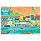 Box, straight on: The Marina – 1000 Piece Jigsaw Puzzle (Falcon Contemporary)