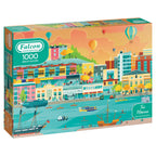 Box, turned right: The Marina – 1000 Piece Jigsaw Puzzle (Falcon Contemporary)
