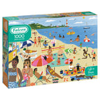 Box, turned right: Life's A Beach – 1000 Piece Jigsaw Puzzle (Falcon Contemporary)