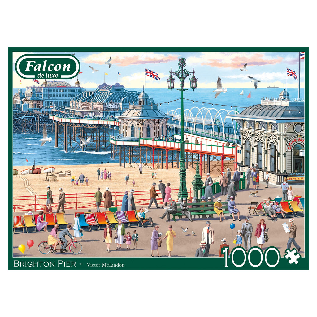 Box, straight on: Brighton Pier – 1000 Piece Jigsaw Puzzle (Falcon de luxe)
