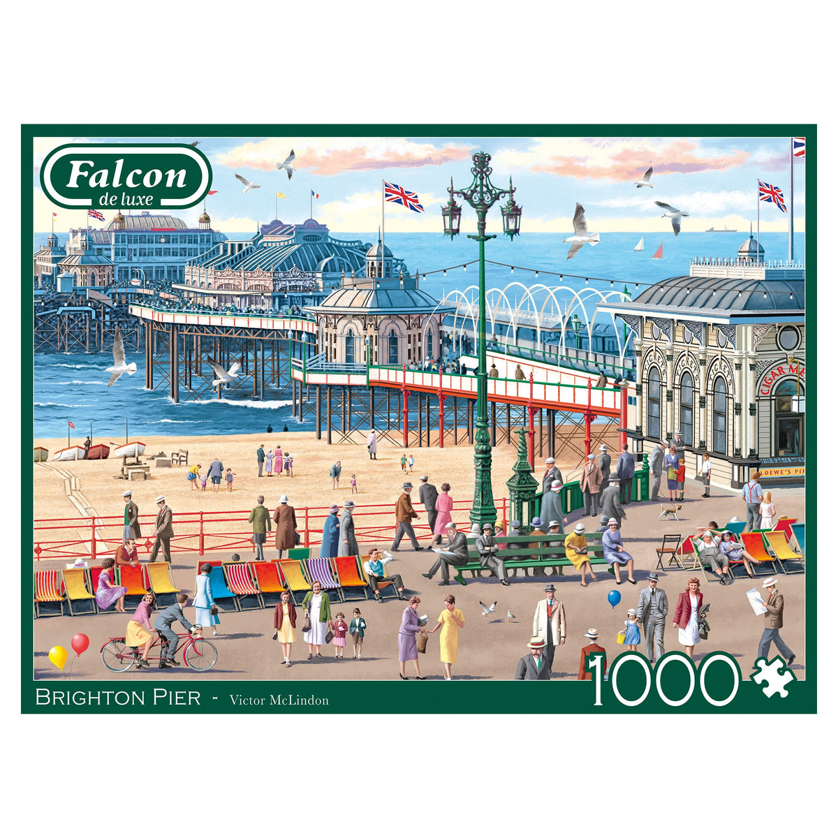 Box, straight on: Brighton Pier – 1000 Piece Jigsaw Puzzle (Falcon de luxe)