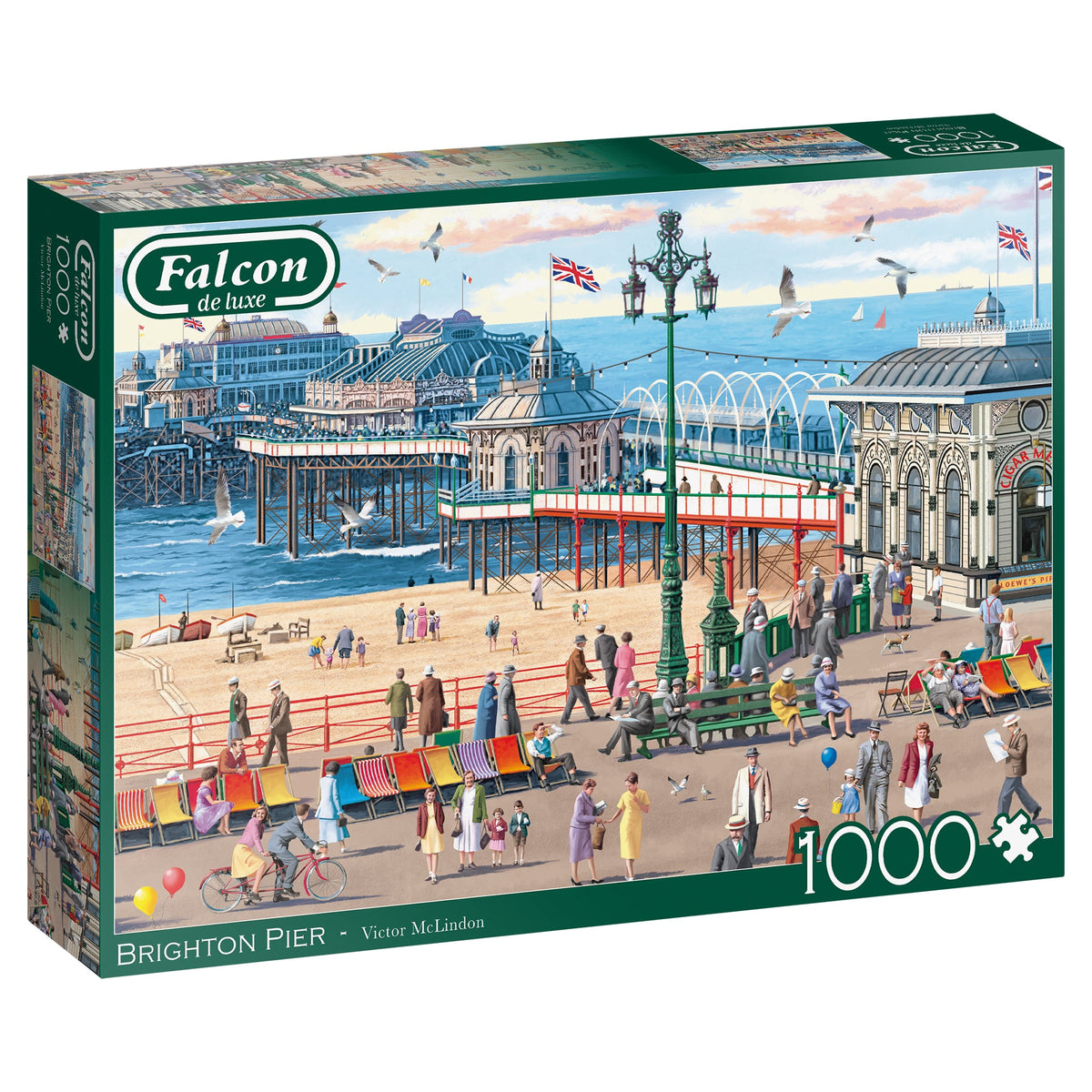 Box, turned right: Brighton Pier – 1000 Piece Jigsaw Puzzle (Falcon de luxe)