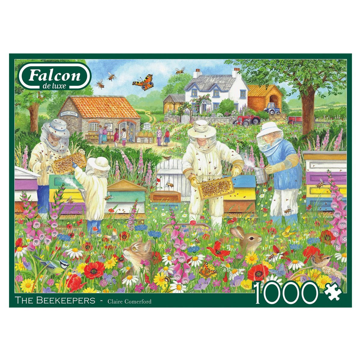 Box, straight on: The Beekeepers – 1000 Piece Jigsaw Puzzle (Falcon de luxe)