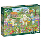 Box, turned right: The Beekeepers – 1000 Piece Jigsaw Puzzle (Falcon de luxe)