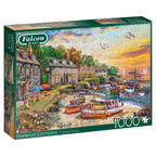 Box, turned right: Harbour Cottage – 1000 Piece Jigsaw Puzzle (Falcon de luxe)