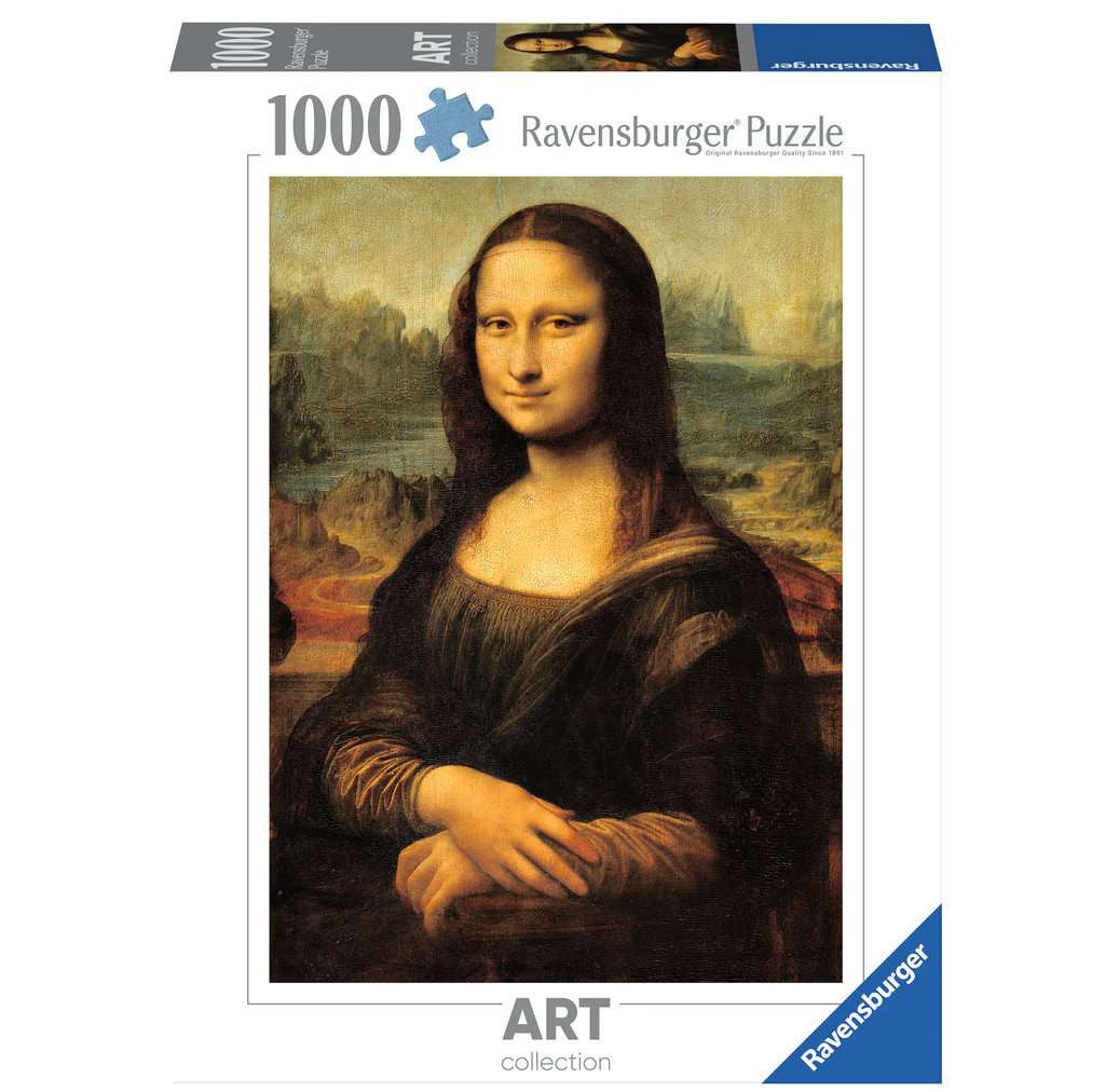 Box, straight on: Art Collection: Da Vinci, Mona Lisa – 1000 Piece Jigsaw Puzzle (Ravensburger)