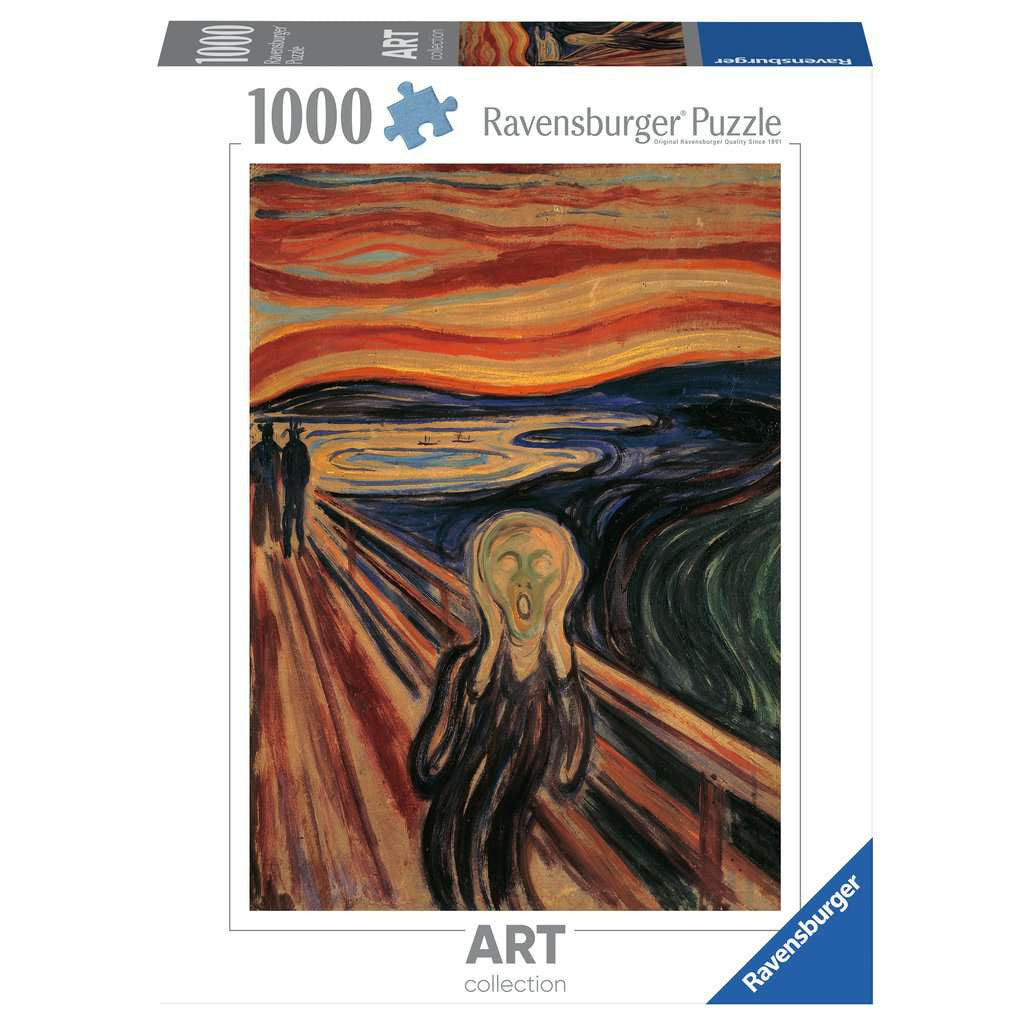 Box, straight on: Art Collection: Munch, The Scream – 1000 Piece Jigsaw Puzzle (Ravensburger)