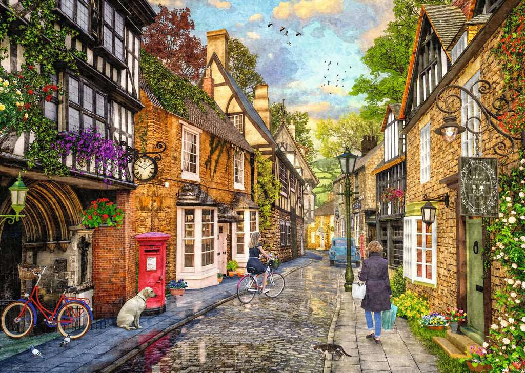 Artwork: Down the Lane No.2, Meadow Hill Lane – 1000 Piece Jigsaw Puzzle (Ravensburger)