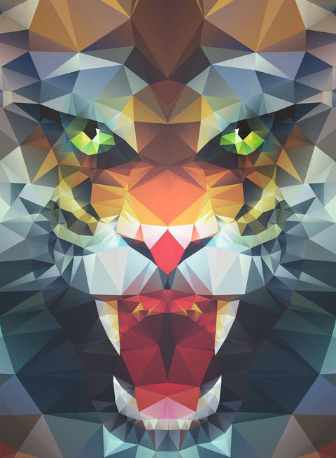 Polygon Lion - Jigsaw Puzzle (Ravensburger)