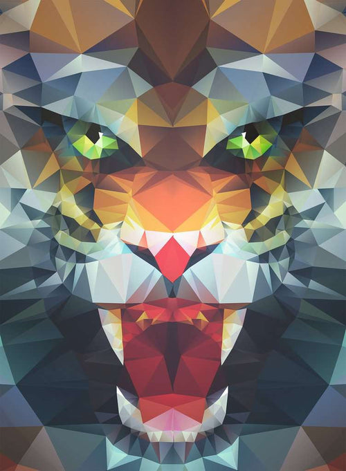 Polygon Lion - Jigsaw Puzzle (Ravensburger)