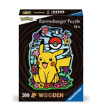 Box, straight on: Pokemon Pikachu – 300 Piece Wooden Jigsaw Puzzle (Ravensburger)