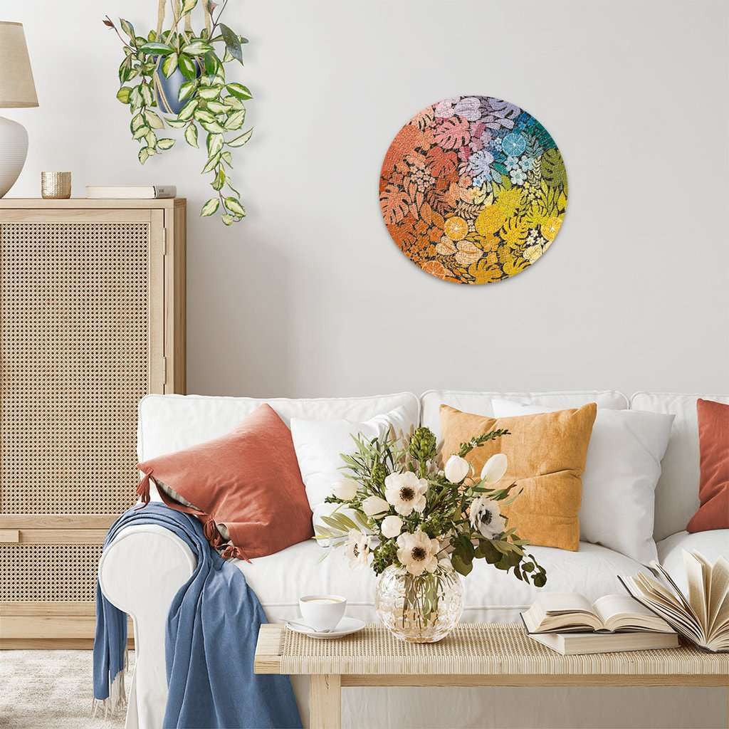 In use: Tropical Circular – 500 Piece Jigsaw Puzzle (Ravensburger)
