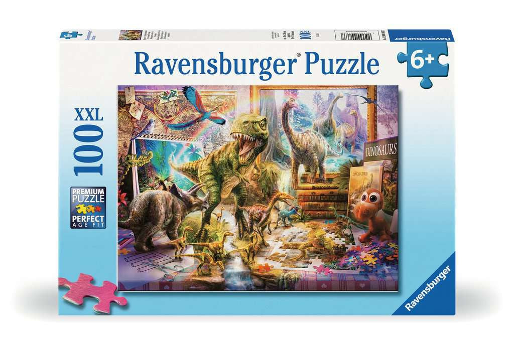 Dino Toys Come to Life – XXL 100 Piece Jigsaw Puzzle (Ravensburger)