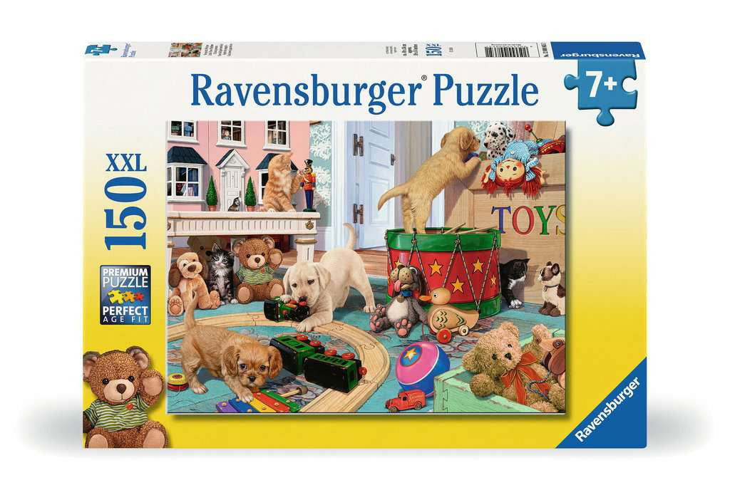 Puppies Playtime – XXL 150 Piece Jigsaw Puzzle (Ravensburger)