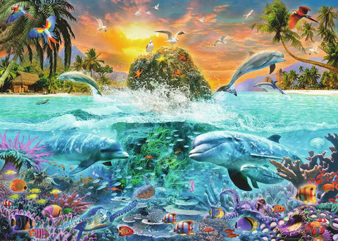 Artwork: The Underwater Island – 1000 Piece Jigsaw Puzzle (Ravensburger)