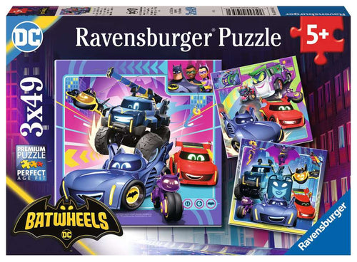 Calling All Batwheels – 3 x 49 Piece Jigsaw Puzzles (Ravensburger) - Completed Puzzle