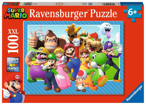 Super Mario: Let's-a-go XXL – 100 Piece Jigsaw Puzzle (Ravensburger) - Completed Puzzle