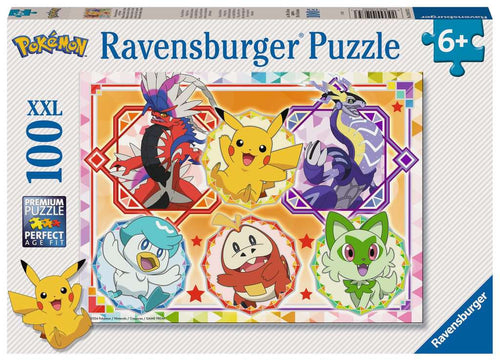 Pokémon: Scarlet and Violet Legends XXL – 100 Piece Jigsaw Puzzle (Ravensburger) - Completed Puzzle