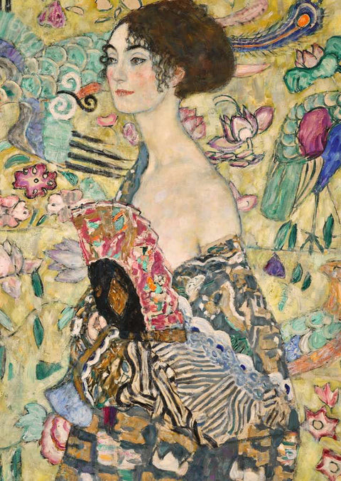 Artwork: Art Collection: Klimt, Lady with Fan – 1000 Piece Jigsaw Puzzle (Ravensburger)
