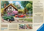 Box back: Leisure Days No.9, A Country Drive – 1000 Piece Jigsaw Puzzle (Ravensburger)