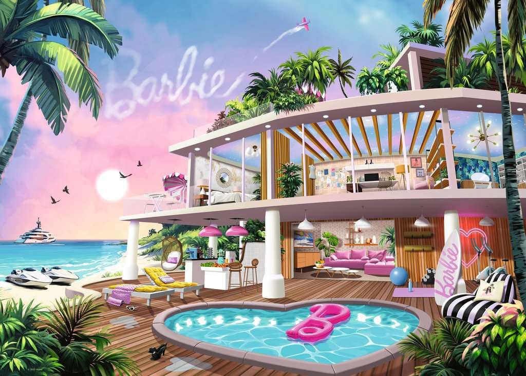 Barbie Dream House - 1000 Piece Jigsaw Puzzle (Ravensburger)