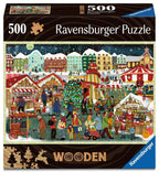 Christmas Market – 500 Piece Wooden Jigsaw Puzzle (Ravensburger)