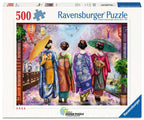 ** Pre-Order ** Blossom Walk - 500 Piece Jigsaw Puzzle (Ravensburger) - Completed Puzzle