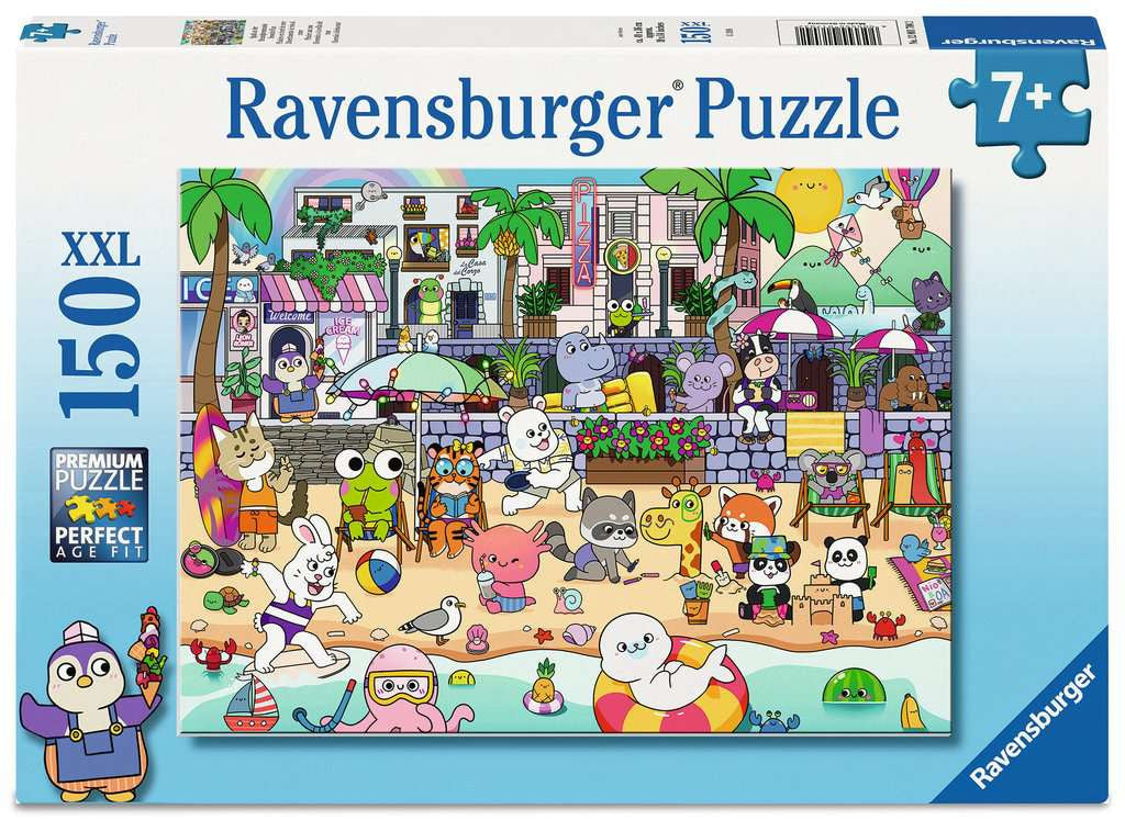 Kawaii Coastline XXL – 150 Piece Jigsaw Puzzle (Ravensburger)