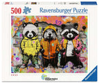 ** Pre-Order ** Furry Friends - 500 Piece Jigsaw Puzzle (Ravensburger) - Completed Puzzle