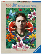 ** Pre-Order ** Frida Kahlo Blooming Fantasy - 500 Piece Jigsaw Puzzle (Ravensburger) - Completed Puzzle