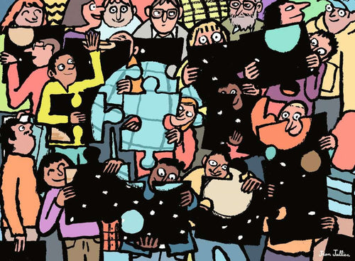 ** Pre-Order ** World Jigsaw Puzzle Championship 2025 by Jean Jullien - 500 Piece Jigsaw Puzzle (Ravensburger)