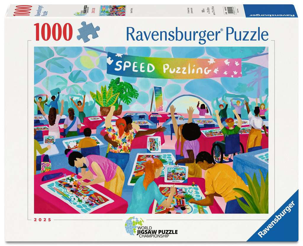 Speed Puzzling - World Jigsaw Puzzle Championship 2025 - 1000 Piece Jigsaw Puzzle (Ravensburger)